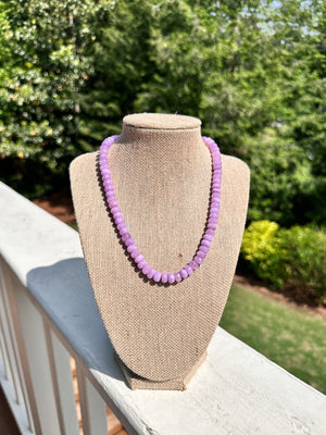 Open image in slideshow, Lilac Jade Necklace
