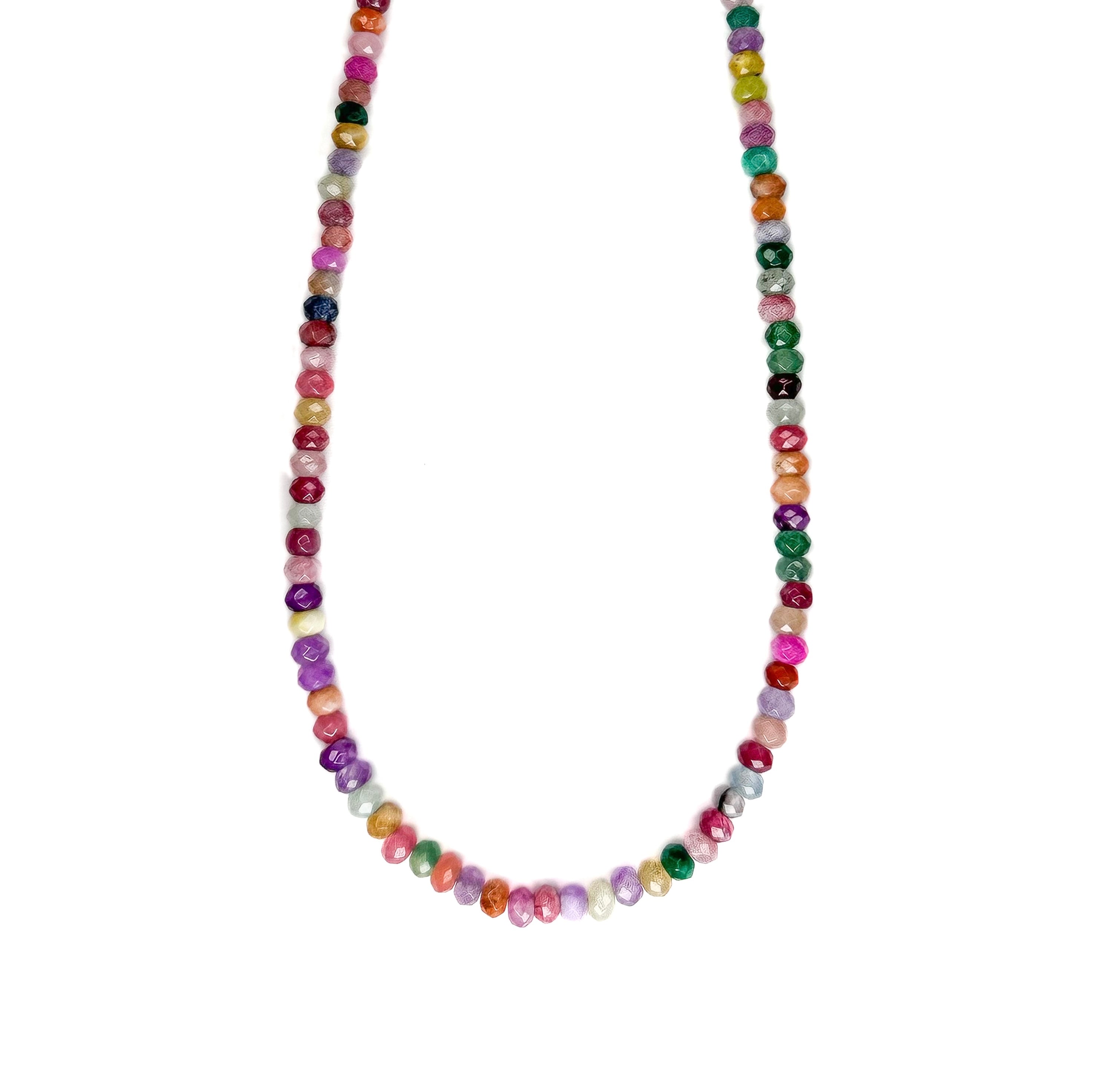 Fall Rainbow Jade Necklace
