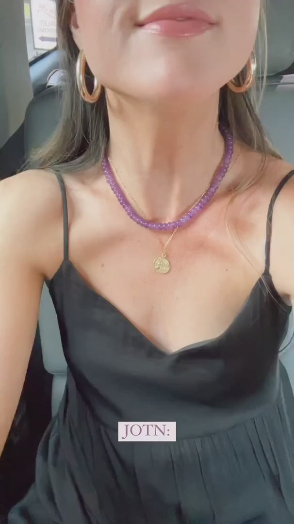 Purple Jade Necklace